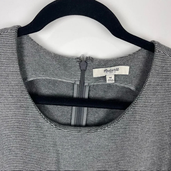 Madewell Heather Grey Sleeveless Sheath Dress Pockets Women's Size Medium - Picture 8 of 9